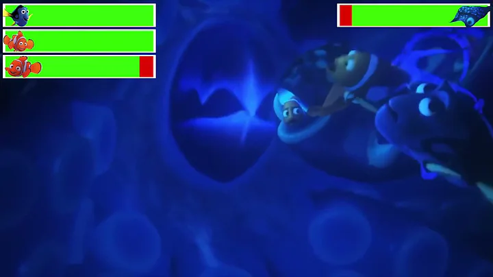 Finding Dory Squid Chase with healthbars (Edited B...