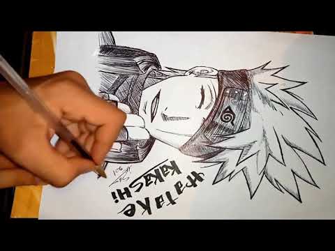 Kakashi Hatake Drawing Step By Step - YouTube