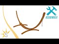 Sunnydaze Wooden Curved Arc Hammock Stand - WSN-WHS Sunnydaze Wooden Curved Arc Hammock Stand - WSN-WHS