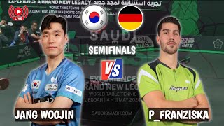 Jang Woojin vs Patrick Franziska Semifinals WTT Saudi Smash 2024