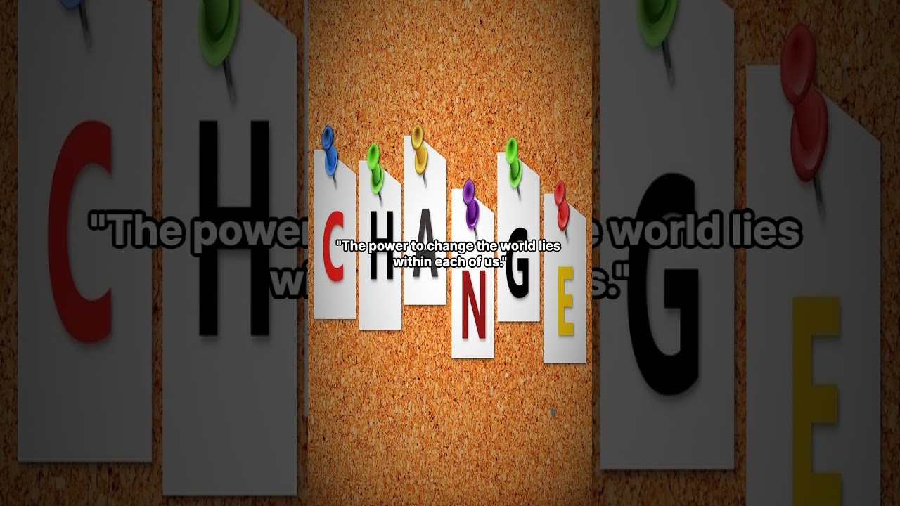 Be the Change: The Power of Personal Responsibility