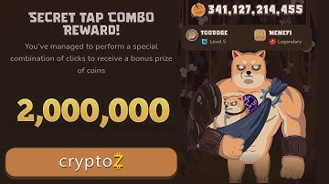 Secret Tap Combo Reward Daily 2,000,000 Points In Memefi Coin (16th June 2024)