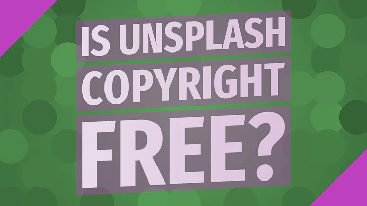 Is unsplash copyright free?