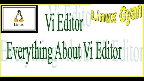 VI Editor - In Hindi | Linux