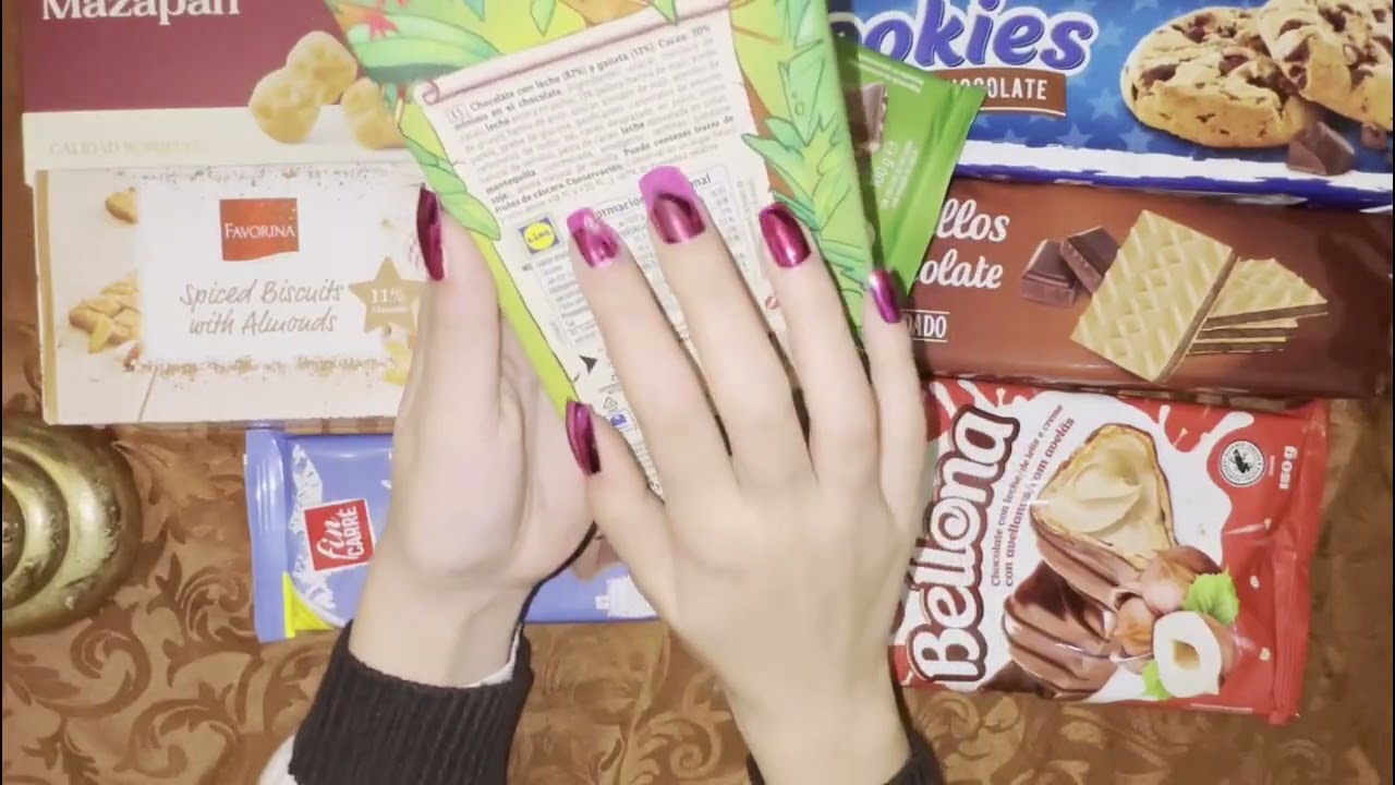 ASMR Sounds of Packet of Biscuits and Chocolates #asmr #satisfying #asmrsounds #fyp #viral #youtube