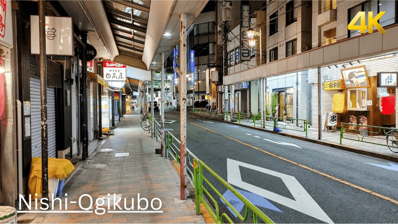 [4K Japan] Night Walk Around Nishi Ogikubo Tokyo - YouTube