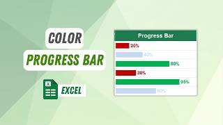 How to Create a Progress Bar in Excel with Percentage (Color-Changing)