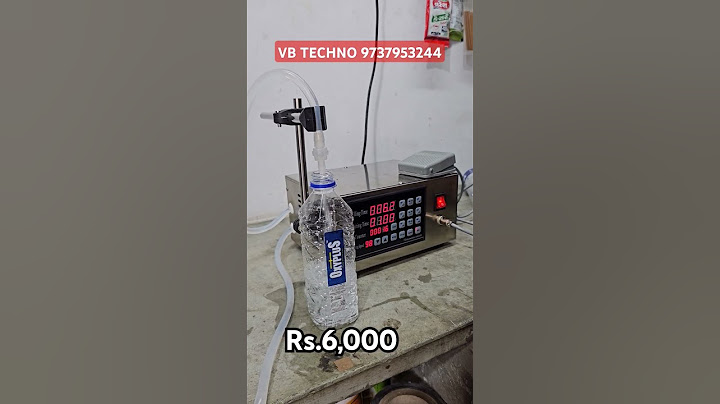 Water 💧 Bottle Filling Machine