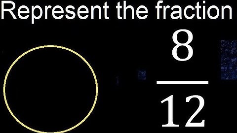 Represent 8/12 graphically . Graphic representation of fractions, graph