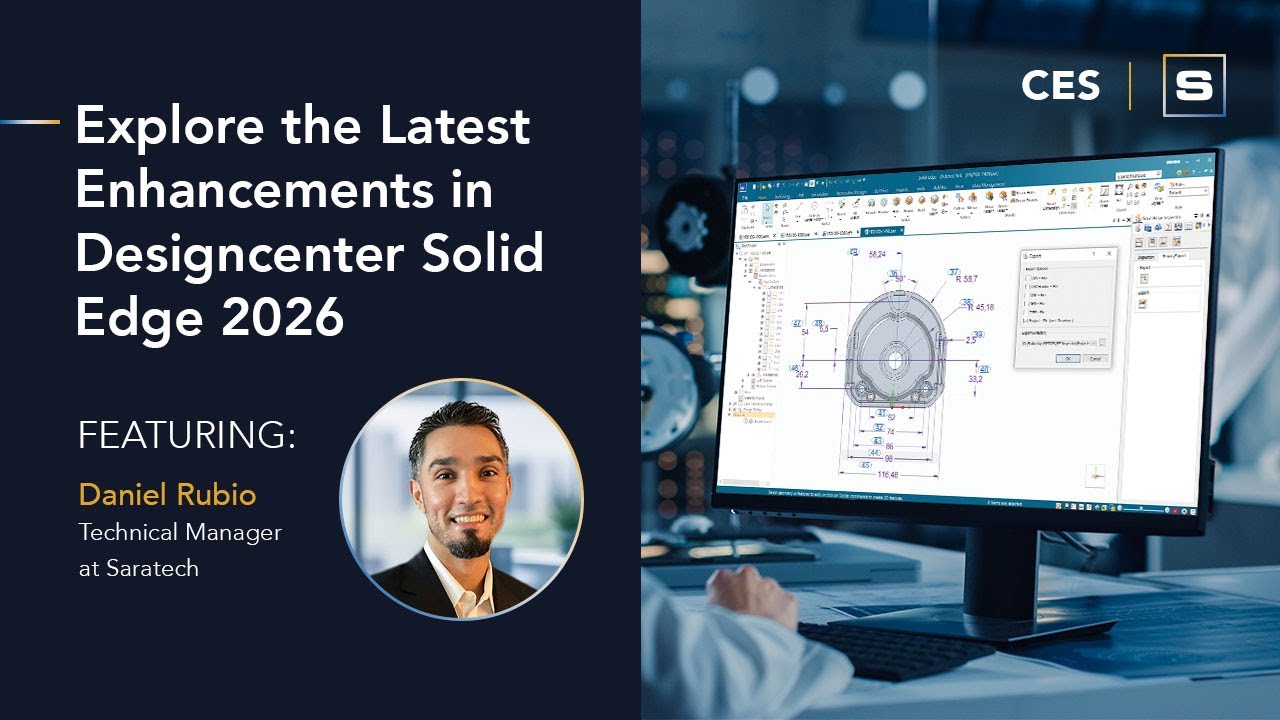 CES Exploring the Enhancements in Designcenter Solid Edge 2026 - YouTube