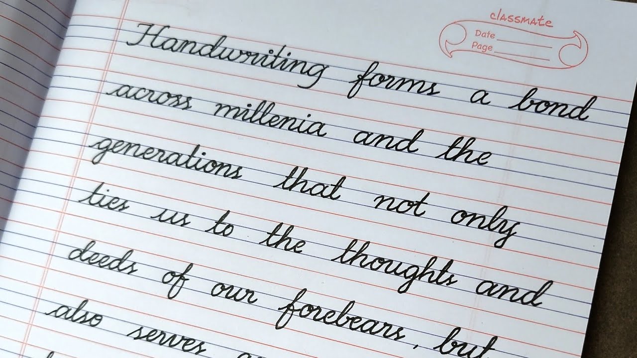 research about cursive writing