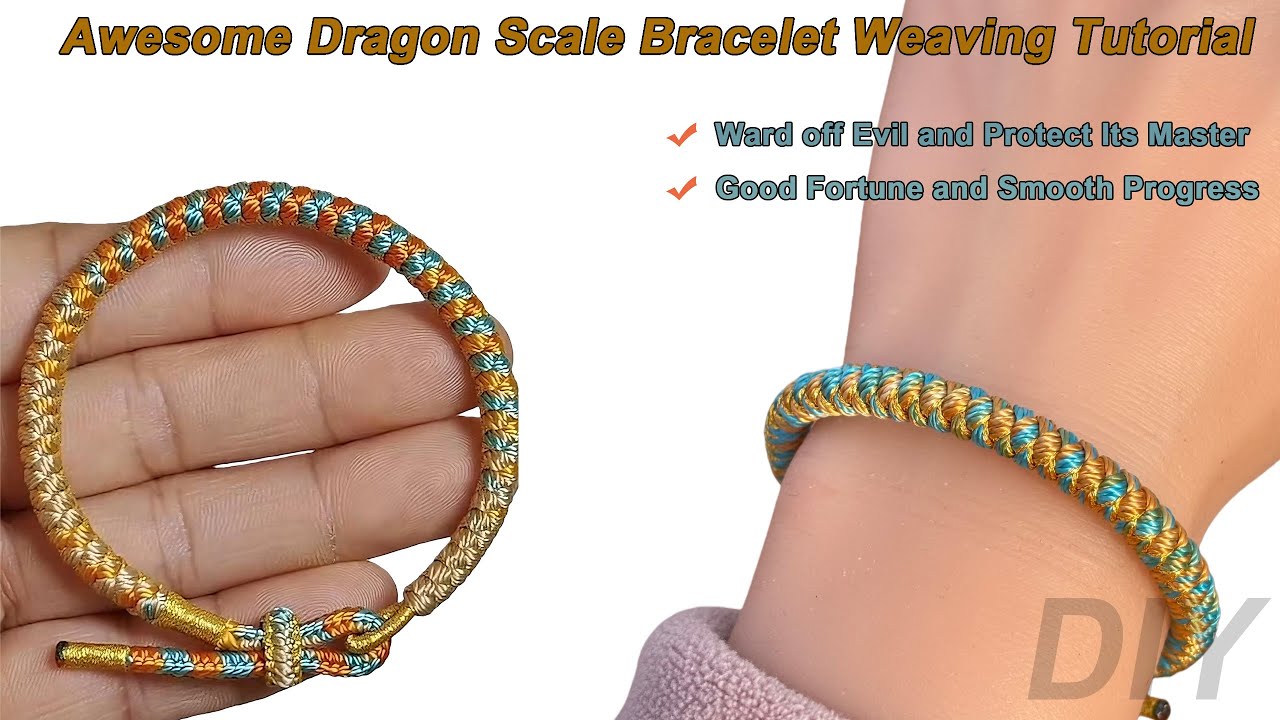 Полный мастер-класс по изготовлению браслета из драконьей чешуи | Пошаговое руководство по завязы...