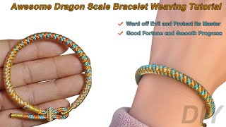 Dragon Scale Bracelet Full Tutorial | Complete Knotting Guide #diy #handmade