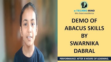 Single digit addition and subtraction by Swarnika after completing level-1 (visualization method).