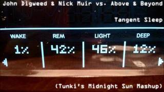 John Digweed &amp; Nick Muir vs. Above &amp; Beyond - Tangent Sleep (Tunki&#39;s Midnight Sun Mashup)