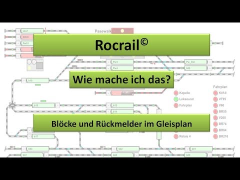 Rocrail Gleisplan: Blöcke und Rückmelder