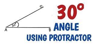 How to draw 30 degree angle using protractor by DRAWING EDUTECH 3,827 views 9 months ago 1 minute, 23 seconds