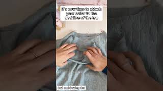 How To Attach A Neckbandcollar To A Neckline