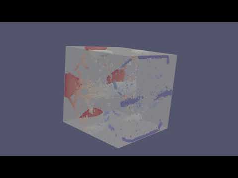 100,000 Particle Cohesion DEM Simulation