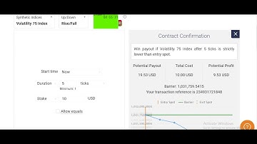 Binary.com Rise fall Digit Spot