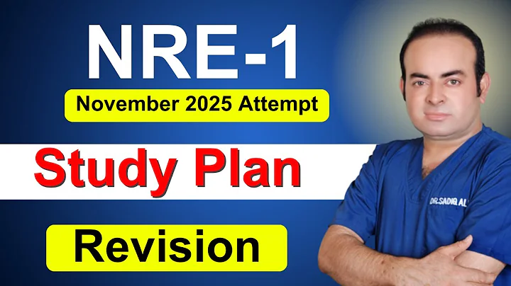 NRE-1 Study Plan & Revision Strategy | November 2025 Exam | PMDC Licensing Prep