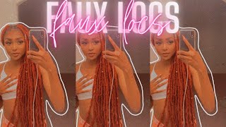 JUMBO BURGUNDY PRE-EXTENDED 36 INCH SOFT LOCS TUTORIAL | Bobby Boss Nu Locs | Samsbeauty