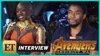 'Avengers: Infinity War': Chadwick Boseman and Danai Gurira (FULL INTERVIEW)