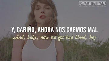 🍨 bad blood (remix) - taylor  swift & kendrick lamar (taylor's version) (lyrics/español) 🍨