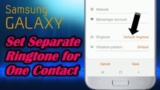 Set Separate Ringtone for Each Contact in Samsung screenshot 5