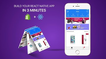 TechStore v1.1  - Build App In 3 Minutes  - Shopify Integration with React Native