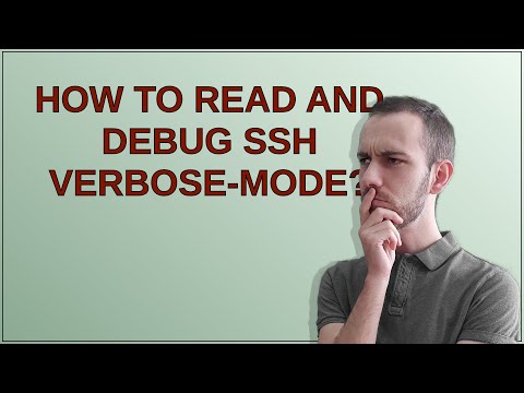 How to read and debug SSH verbose-mode?