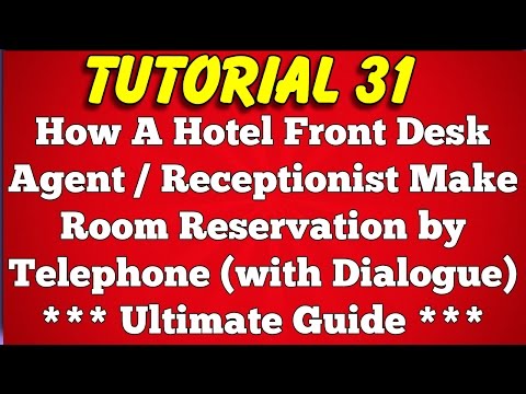 how-hotel-front-desk-agent-or-receptionist-make-room-reservation-by-phone-(tutorial-31)