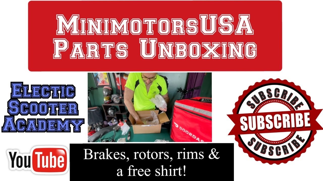 ELECTRIC SCOOTER DUALTRON PARTS UNBOXING FROM MINIMOTORSUSA