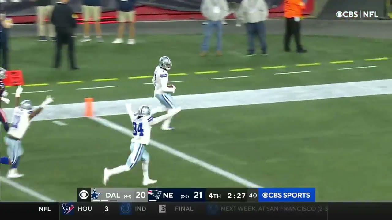 Trevon Diggs Pick Six vs Patriots