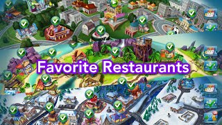 Cooking Fever - My Each 3 Favorite Restaurants in 3 area 2022 screenshot 5