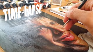 Time-Lapse Peinture à l’Huile | Autoportrait de A à Z