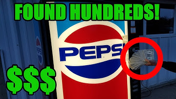 FOUND HUNDREDS IN ABANDONED VENDING MACHINE!! Breaking into abandoned vending machine FULL of money!