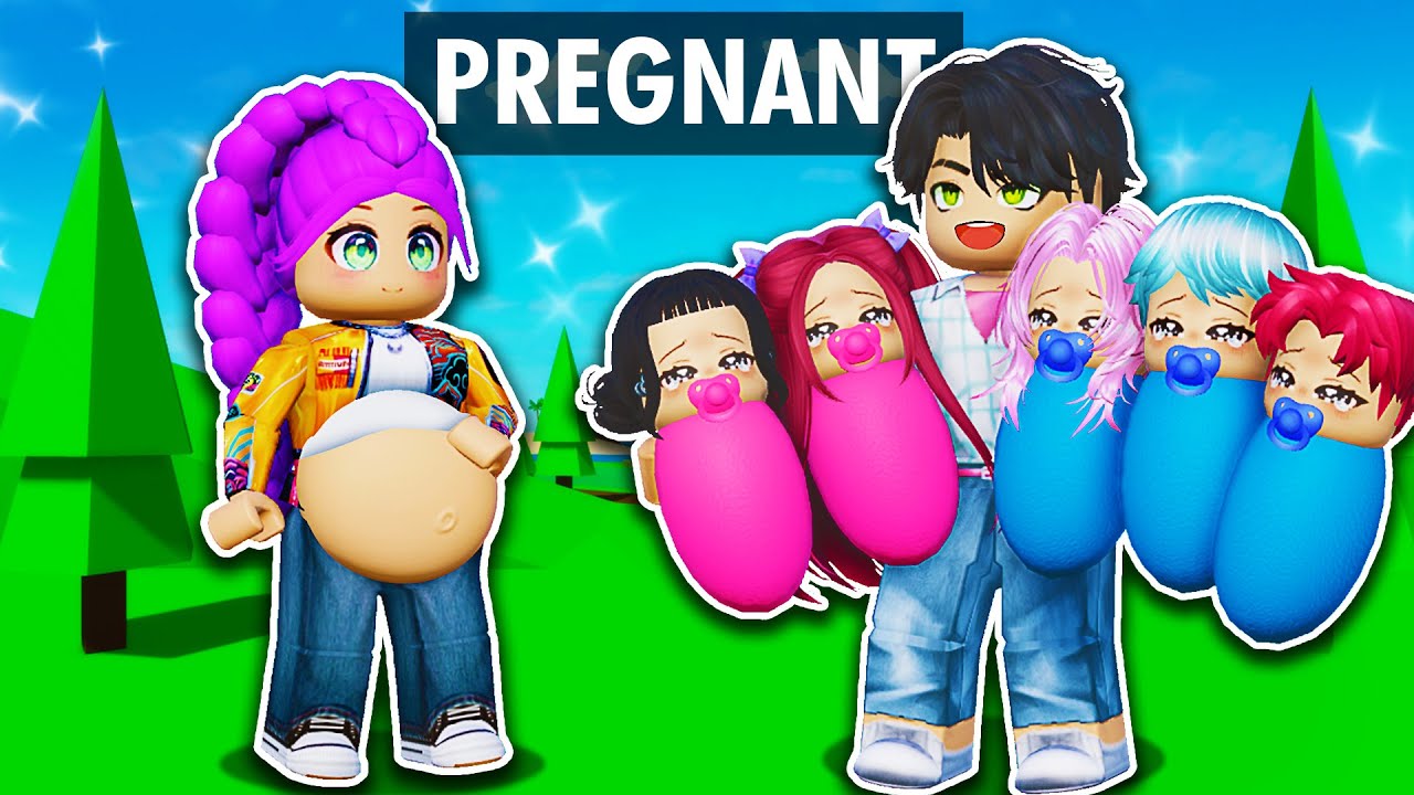 Rumi is PREGNANT with 5 KIDS in Roblox!