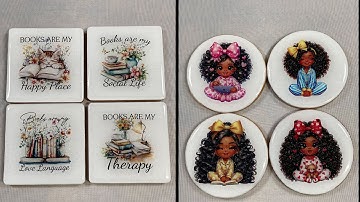 88) Making wood coasters using UV DTF Stickers & Epoxy Resin