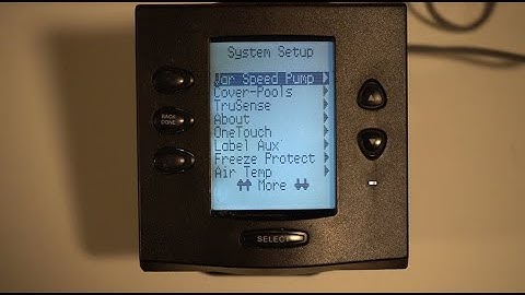 How to Program Variable Speed Pumps on a Jandy RS using a OneTouch Panel