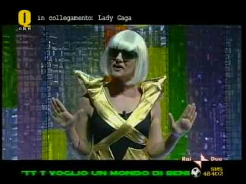 Lady Gaga Paparazzi Lucia Ocone a Quelli che il calcio e...