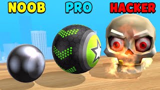 NOOB vs PRO vs HACKER - Going Balls