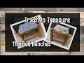 Making Farmhouse Benches from Thrift Store Finds || Trash To Treasure