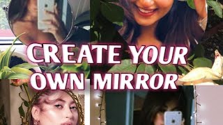 How to create your own mirror shot|using picsart|mirror editing
