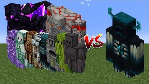 WARDEN vs ALL GOLEMS – Epic Minecraft Mob Fight