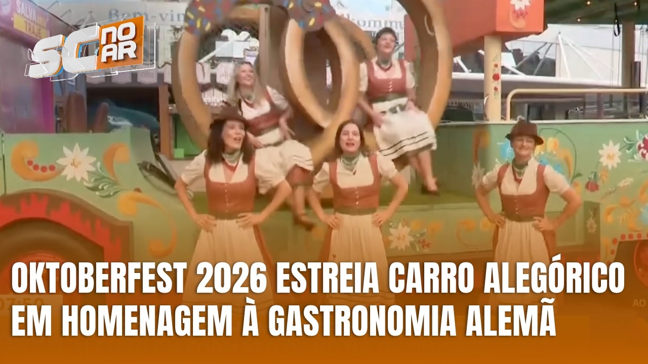 Carro alegórico Bretzelwagen celebra tradição gastronômica na Oktoberfest