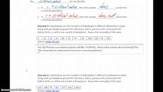 Statistics Assessing Normality with QQ Plots Part 3 - Assessing Normality