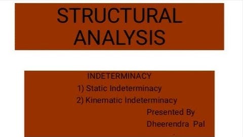 Static Indeterminacy। Kinematics Indeterminacy। Formula Of Indeterminacy। Part-1।Structural Analysis