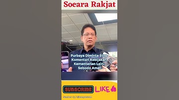 Diminta Stop Komentari Kebijakan Kementerian Lain, Purbaya : Sebodo Amat !!! #shorts #purbaya