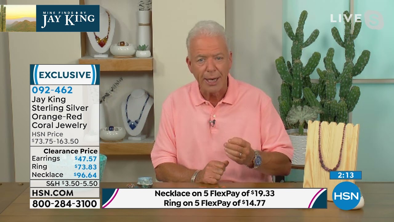 Jay King Sterling Silver OrangeRed Coral Necklace